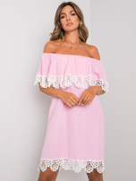Pale Pink Spanish Dress with Lee Lace