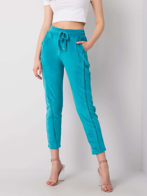 Morskie spodnie welurowe Juanita RUE PARIS