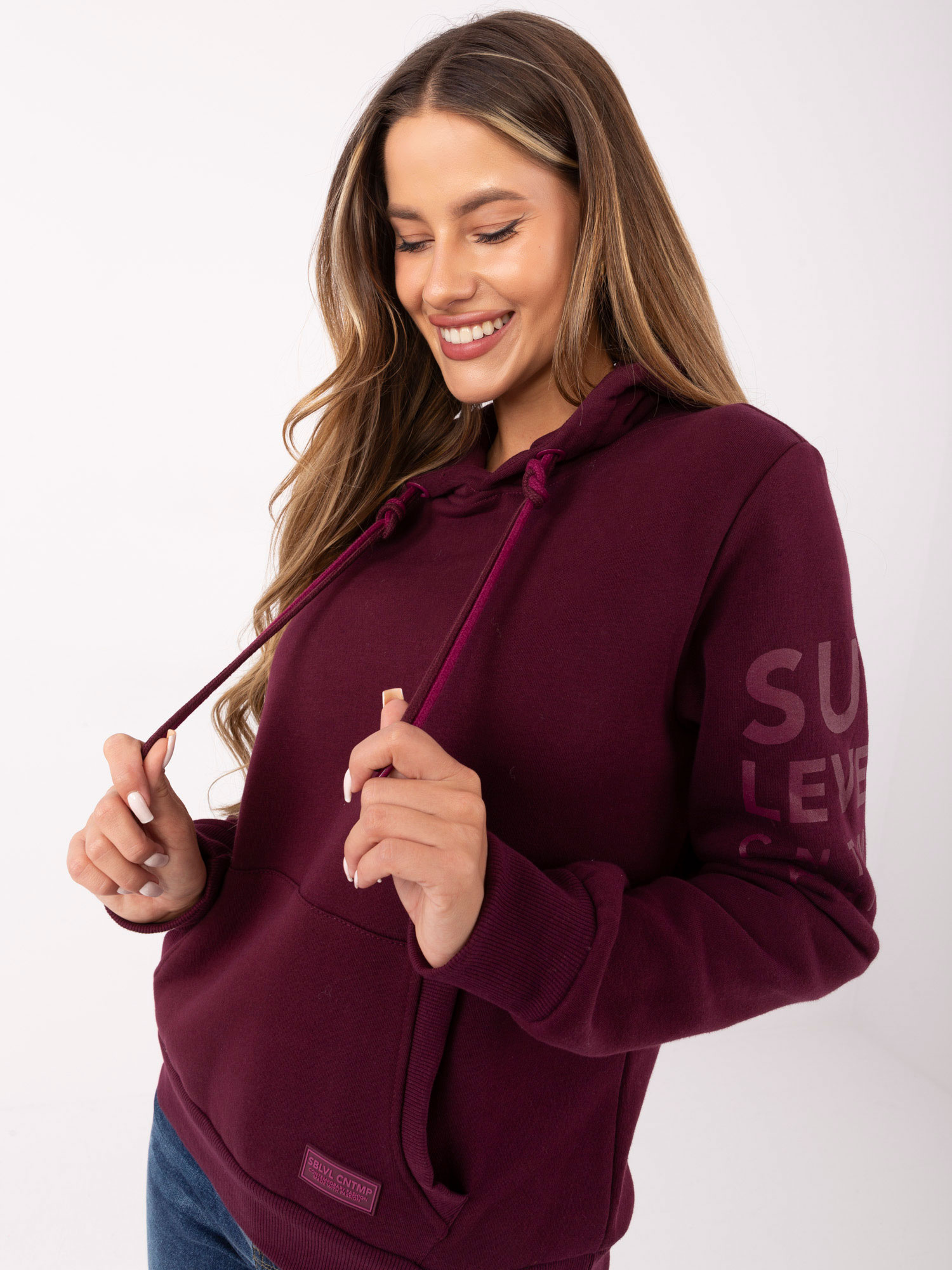 Bluza bordowy