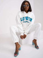 Ecru komplet dresowy z nadrukiem Laraina