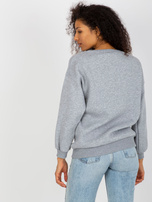 Wholesale Gray Oversized Sweatshirt Without Hood