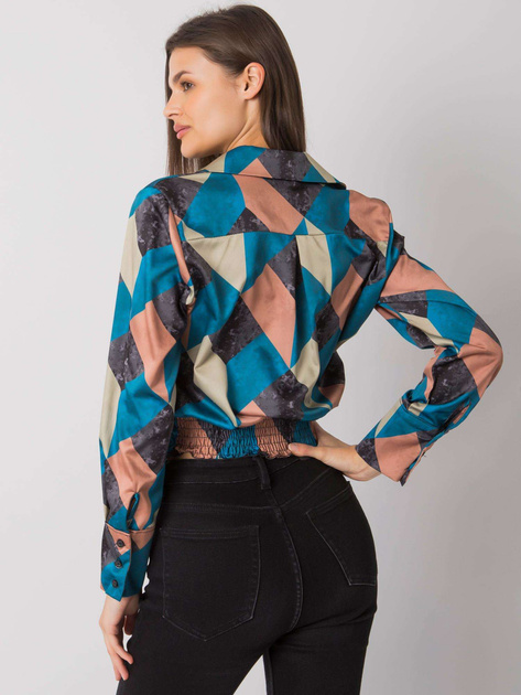 Morska bluzka koszulowa we wzory Grizella