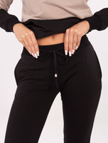 Beżowo-czarny komplet Sandra RUE PARIS