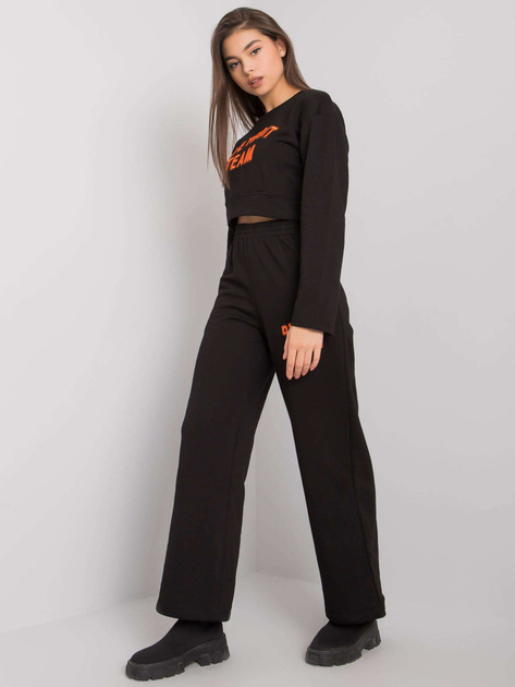 Czarny komplet bawełniany Honorine