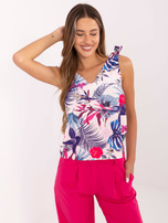 Jasnoróżowy damski top na lato RUE PARIS