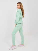 Pastelowy zielony  komplet z miękkiego materiału RUE PARIS 