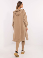 Hurt Ciemnobeżowy trzyczęściowy komplet z legginsami