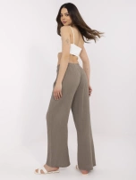 Brown muslin wide-leg pants OCH BELLA.