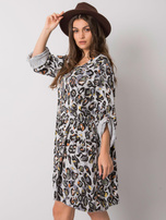 Earlene's light grey viscose dress