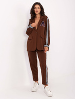 Brown set with oversized blazer RUE PARIS.