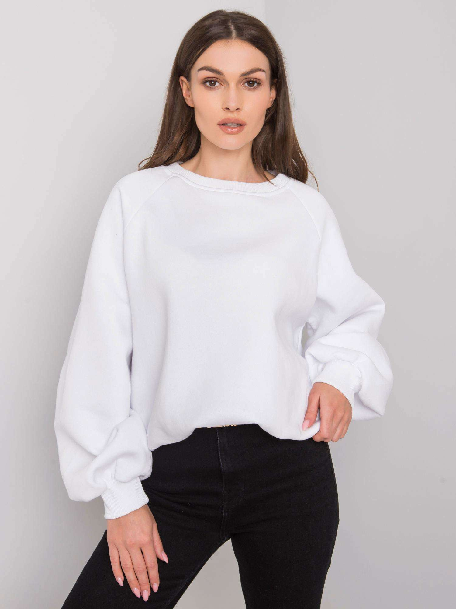 Biała bluza bez kaptura Tashi RUE PARIS