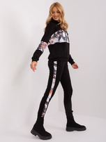 Hurt Czarny komplet dresowy z bluzą z kapturem 