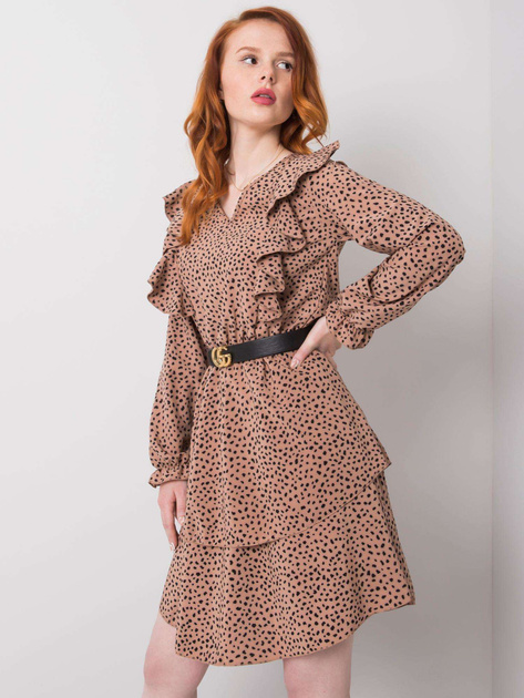 Beżowa sukienka Blythe RUE PARIS