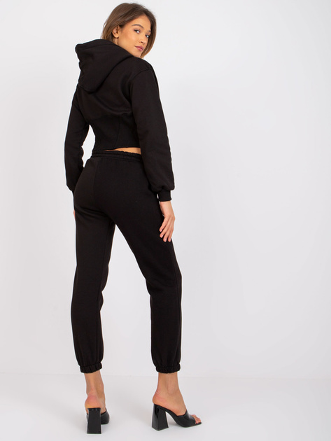 Czarny komplet dresowy ze spodniami Brunete