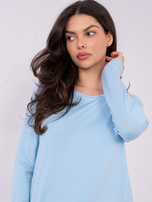 Jasnoniebieska casualowa bluzka z modalu