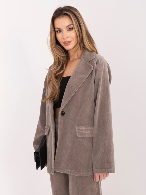 Fango jednorzędowa marynarka z sztruksu RUE PARIS