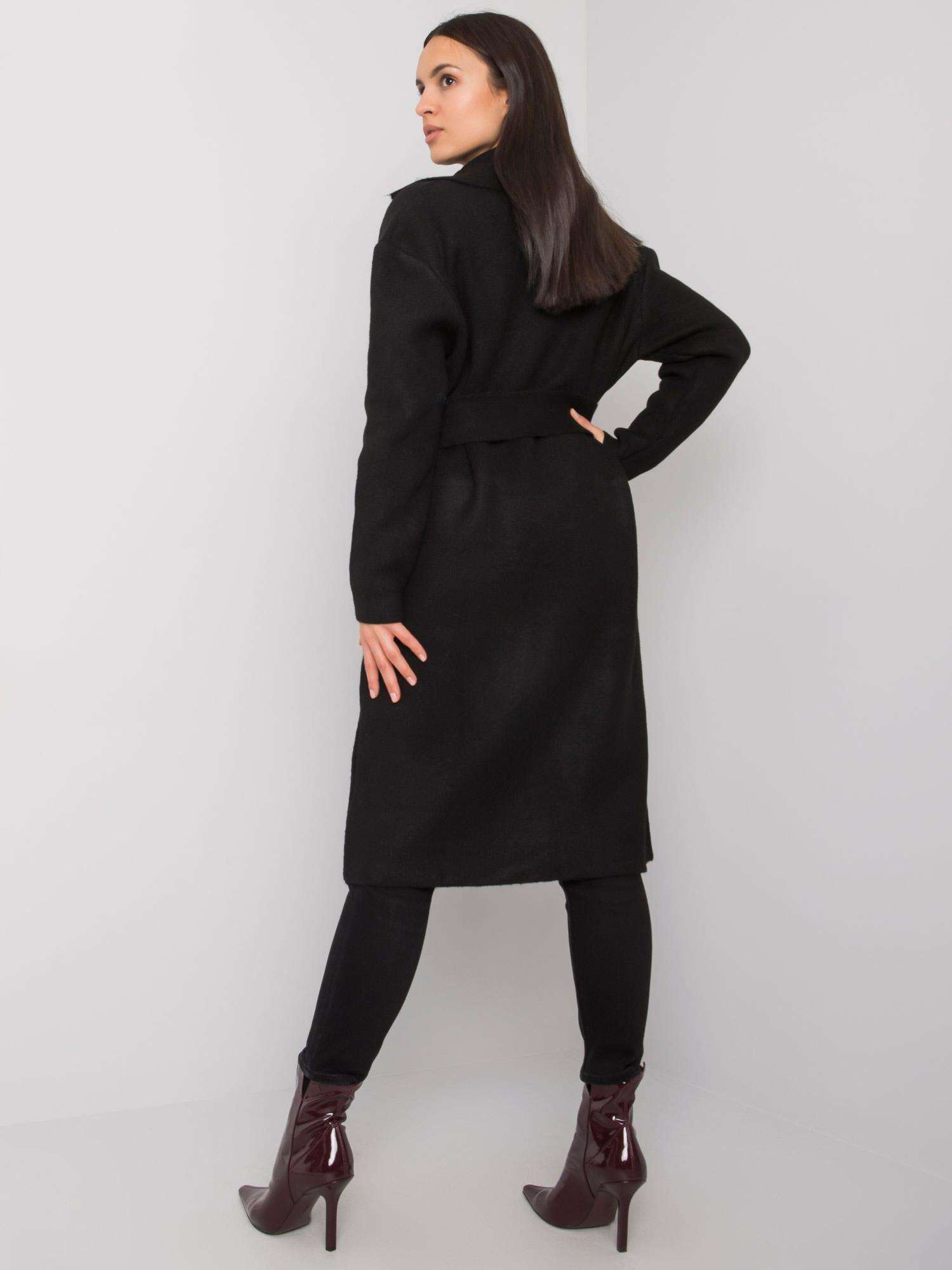 Black cardigan with binding Cordie RUE PARIS
