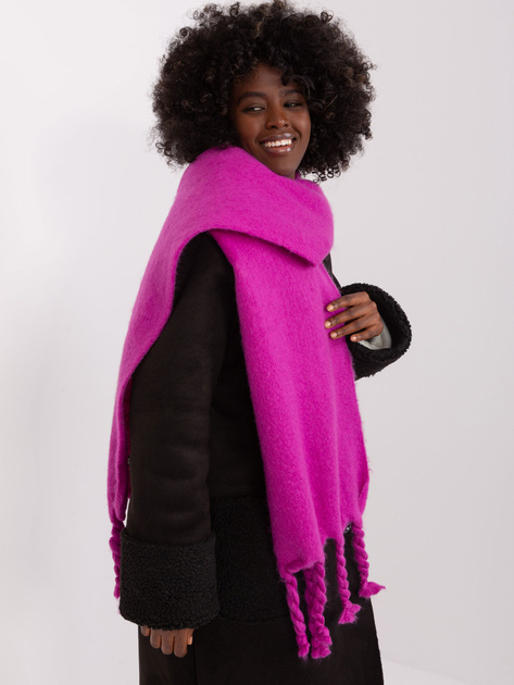 Hurtownia Fioletowy szeroki szal damski