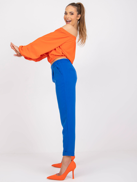 Ciemnoniebieskie klasyczne spodnie damskie Samanta