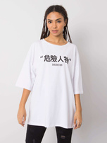 Weißes T-Shirt mit Druck Alexis RUE PARIS.