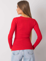 Czerwona bluzka prążkowana Abeline RUE PARIS