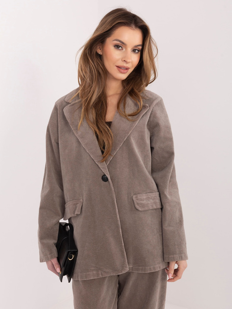 Fango jednorzędowa marynarka z sztruksu RUE PARIS