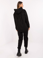 Czarny dwuczęściowy komplet z koronką 