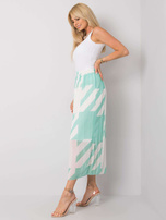 Zielona spódnica plisowana maxi Isidora