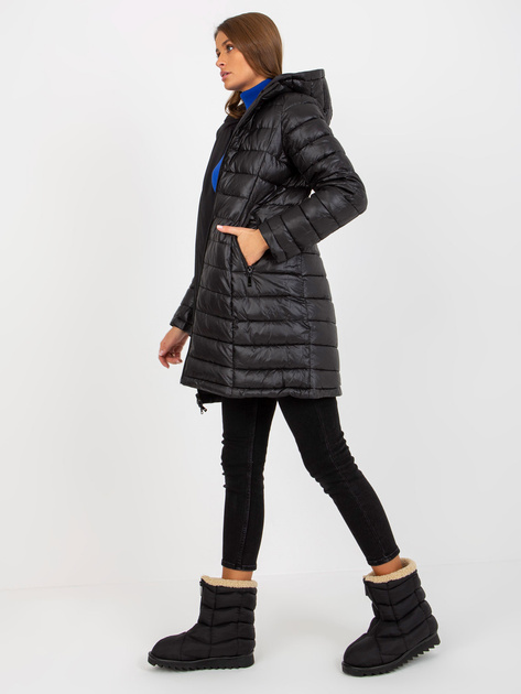 Hurt Czarna dwustronna kurtka przejściowa z pikowaniem