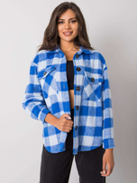 Niebieska koszula w kratę Melany