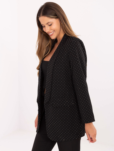 Czarna wizytowa marynarka bez zapięcia RUE PARIS