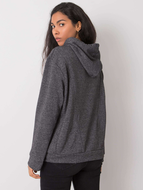 Ciemnoszara bluza z kapturem Emy