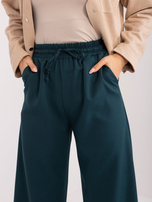 Hurt Morskie damskie spodnie materiałowe z kieszeniami