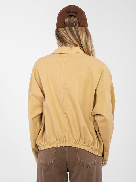 Camelowa rozpinana koszula z bawełny RUE PARIS