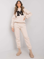 Beżowy komplet dresowy damski Jaque