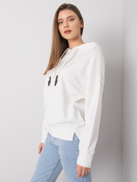 Ecru bluza z kapturem Nellie