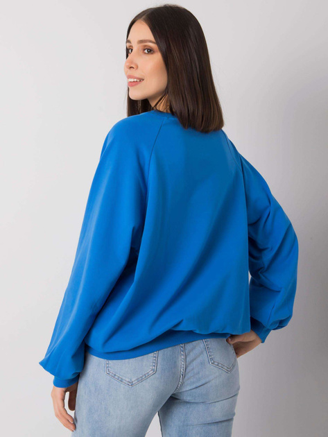 Ciemnoniebieska bluza plus size bez kaptura Hariette