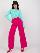 Turkusowa bluzka longsleeve z bawełny 