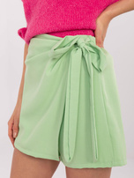 Hurtownia Pistacjowe kopertowe spódnico-szorty