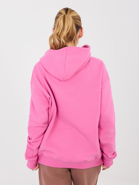 Ciemnoróżowa bluza kangurka z kapturem NATURAL SIDE