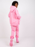 Jasnoróżowy dresowy komplet dwuczęściowy Preston
