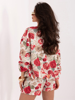 Czerwona damska kurtka typu balloon