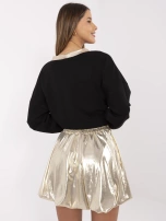 Hurt Złota połyskująca spódnica bombka na imprezę