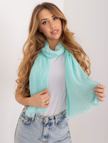 Hurtownia online Miętowa długa chusta damska z wiskozy