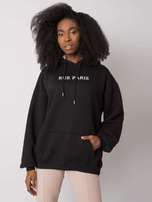 Czarna bluza z pikowaniem Hanna RUE PARIS 