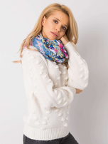 Niebieska chusta w kwiaty