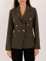 Hurt Khaki Jacke mit dekorativen Knöpfen OCH BELLA.