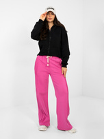 Ciemnoróżowe dresowe spodnie z kieszeniami NATURAL SIDE 