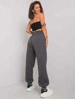 Ciemnoszare melanżowe damskie spodnie dresowe Atlanta