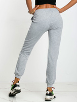 Szare melanżowe spodnie dresowe Faster